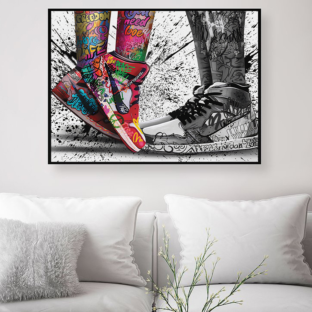 Waterproof Spray Shoe - Fashion Graffiti Artwork Sneakers Sport Shoes