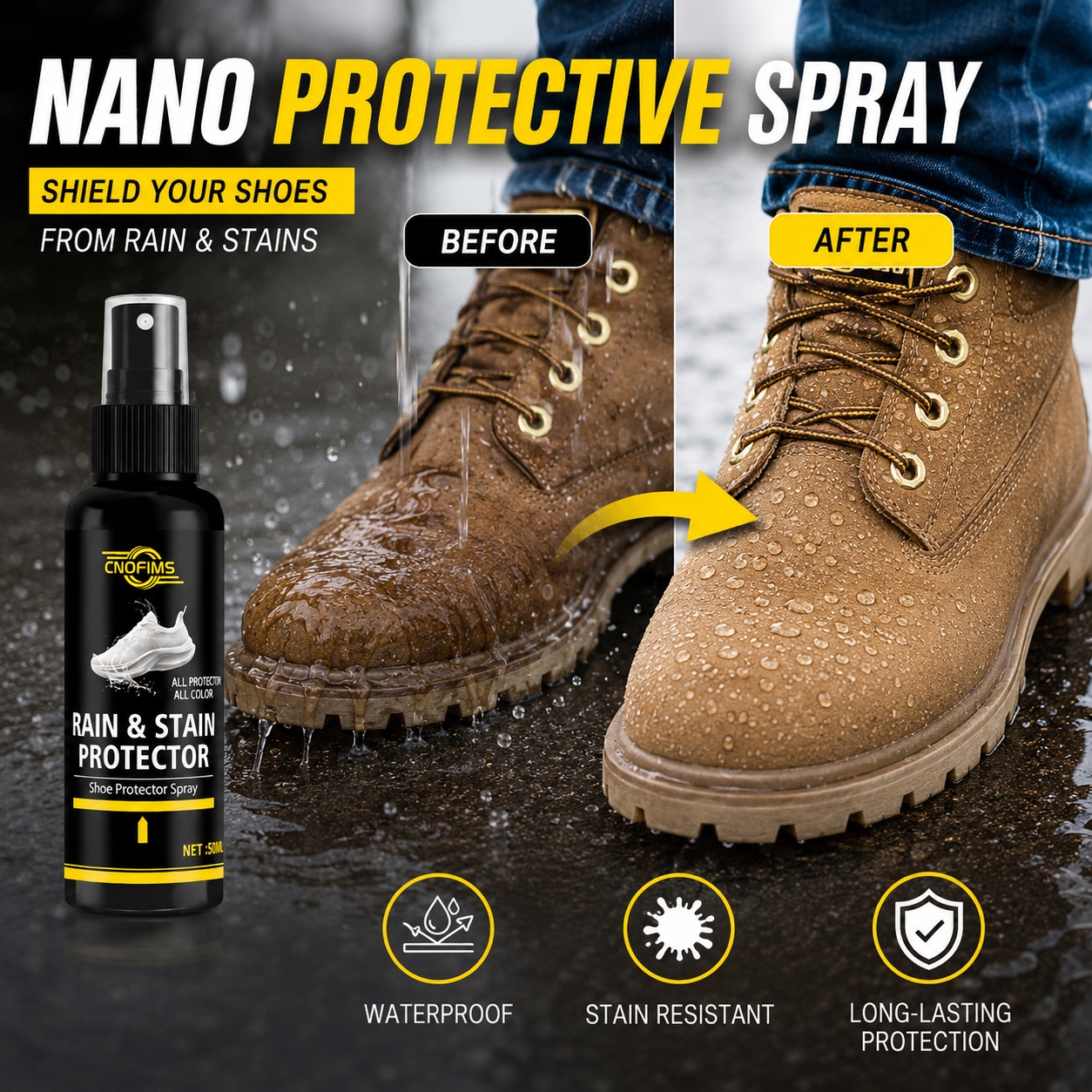 Waterproof Spray Shoe - Waterproof Spray for Jackets and Shoes,
