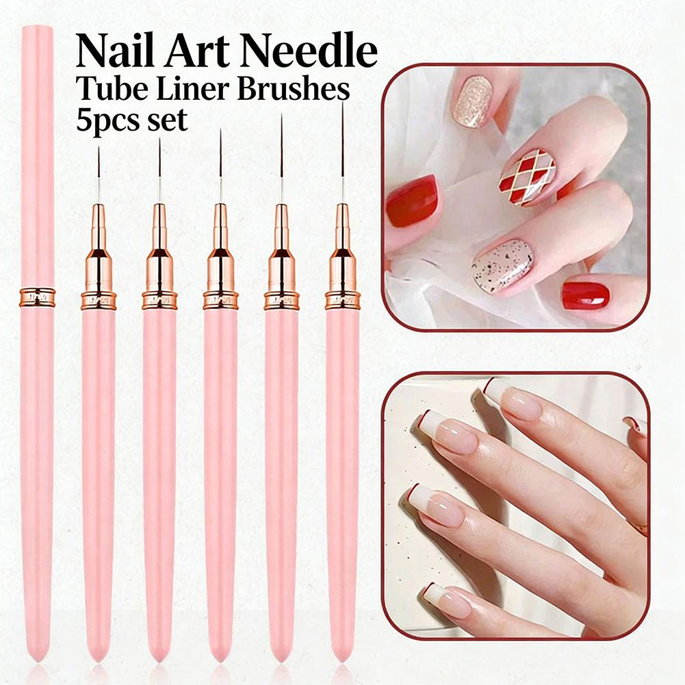 5PCS Nail Art Liner Brush Set  – Brush Bristle Set Bewertung und Preis