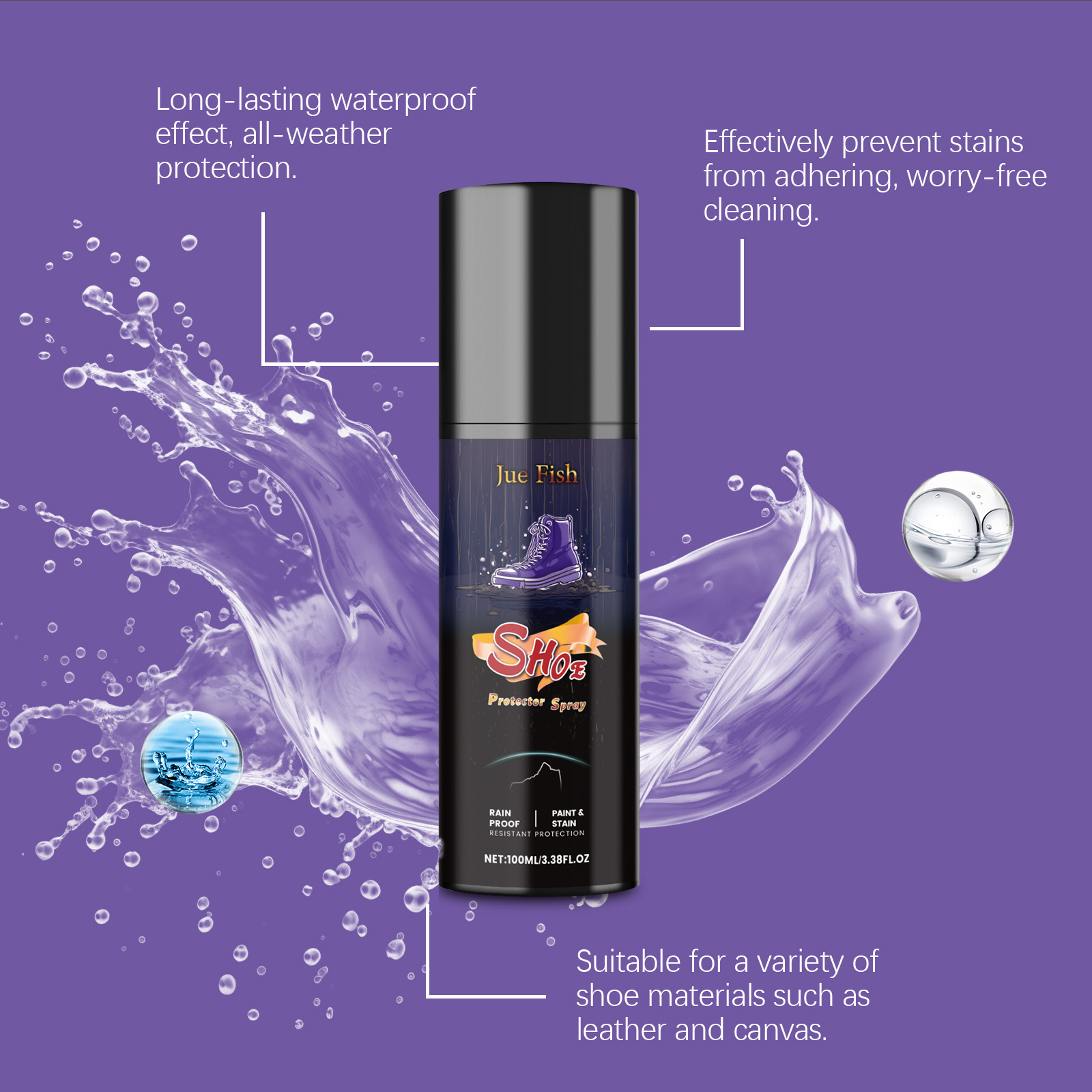 100ML Shoe Protector Spray Cle – Waterproof Spray Shoe Bewertung und Preis