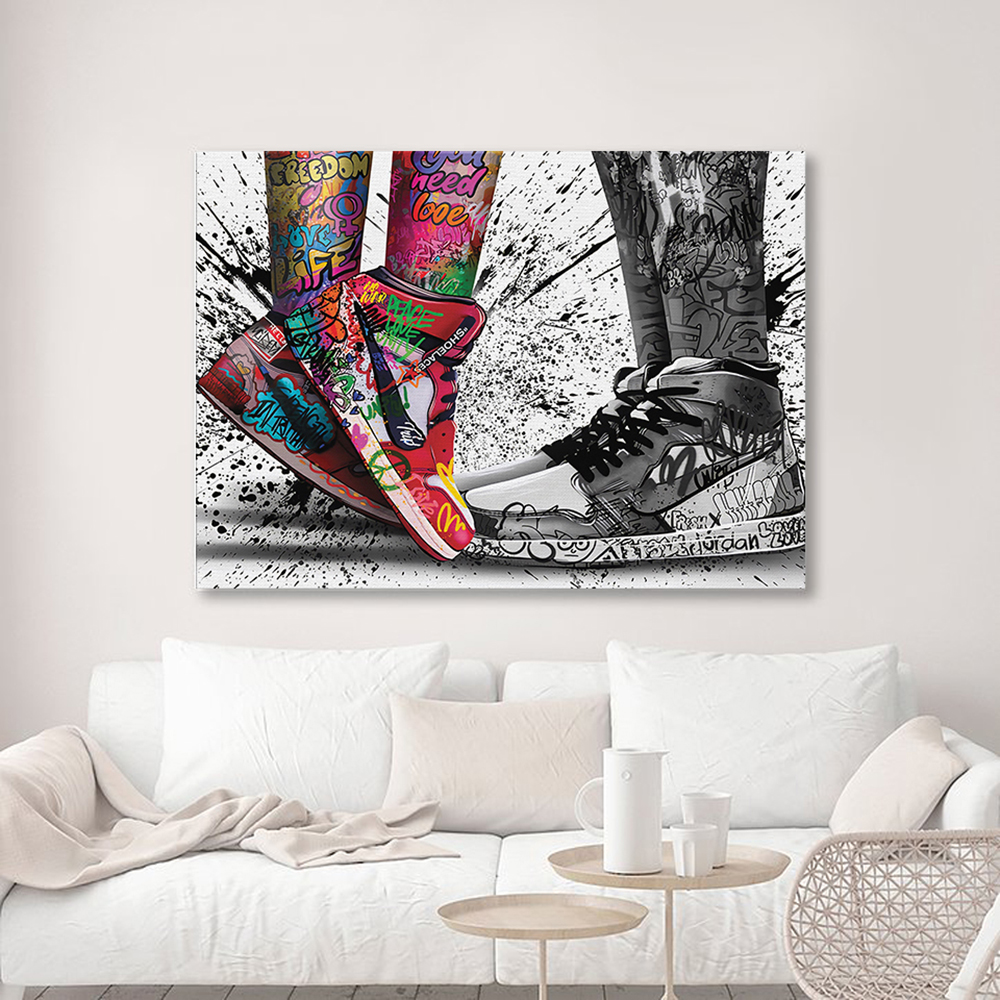 Fashion Graffiti Artwork Sneak – Waterproof Spray Shoe Bewertung und Preis