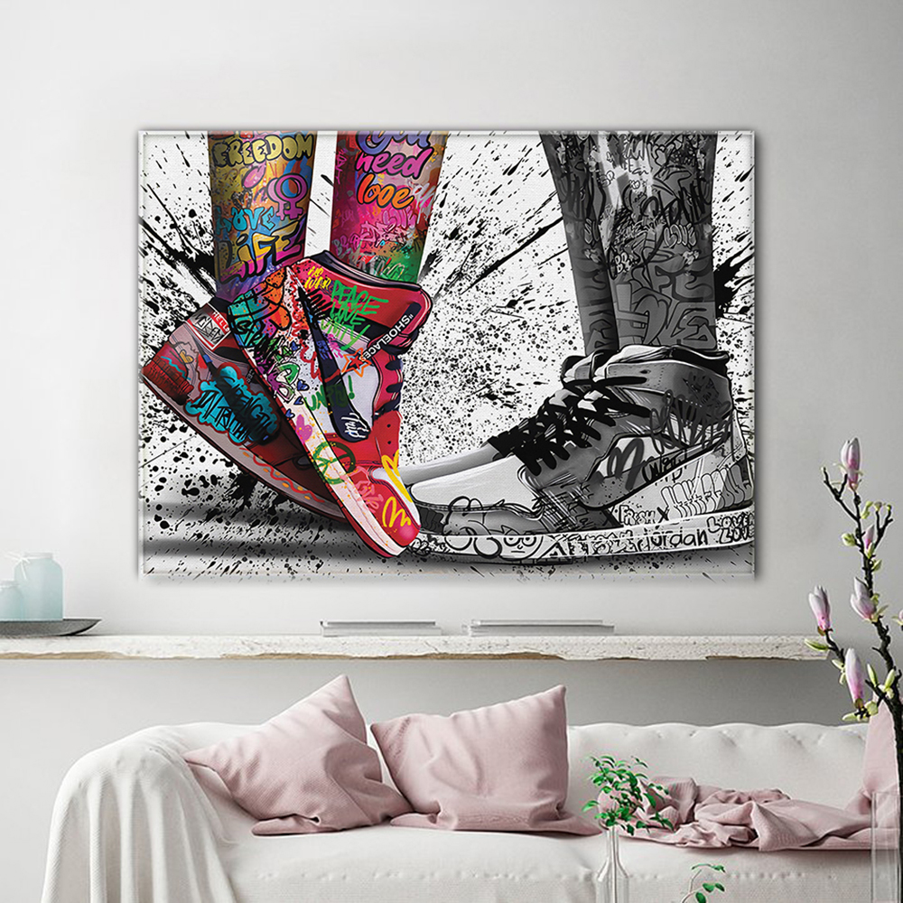 Fashion Graffiti Artwork Sneak – Waterproof Spray Shoe Bewertung und Preis