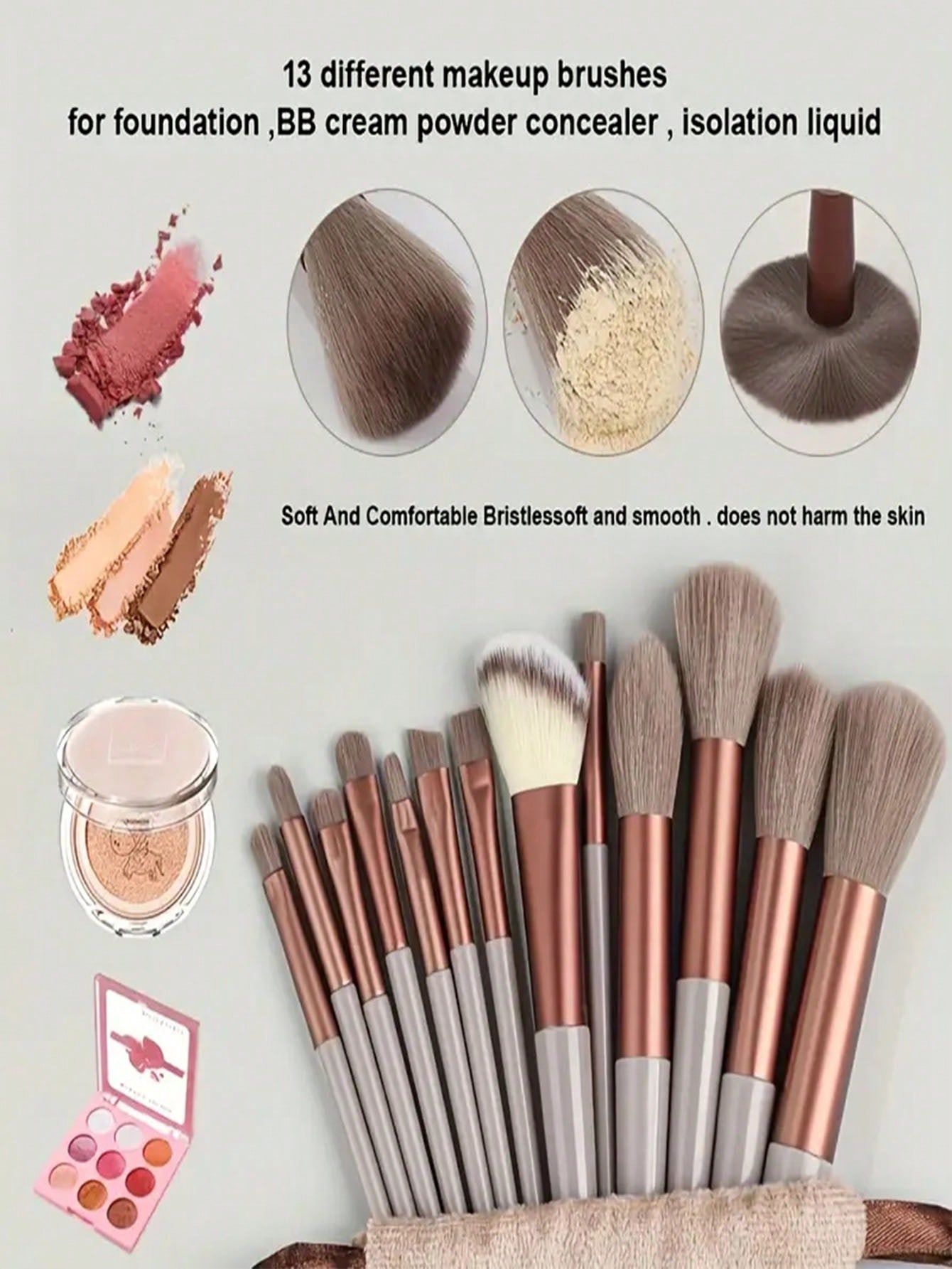 13pcs Professional Makeup Brus – Brush Bristle Set Bewertung und Preis