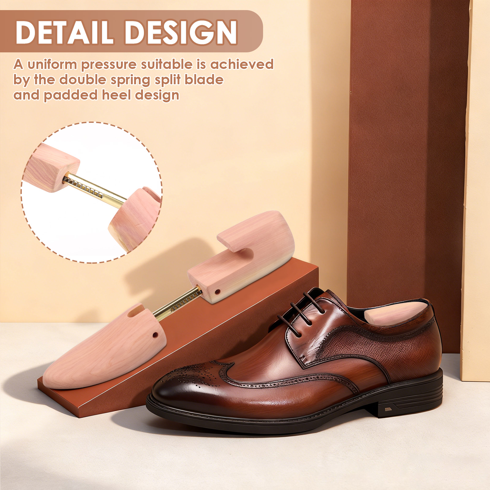 2Pcs Cedar Shoe Trees Wood Adj – Shoe Tree Cedar Bewertung und Preis