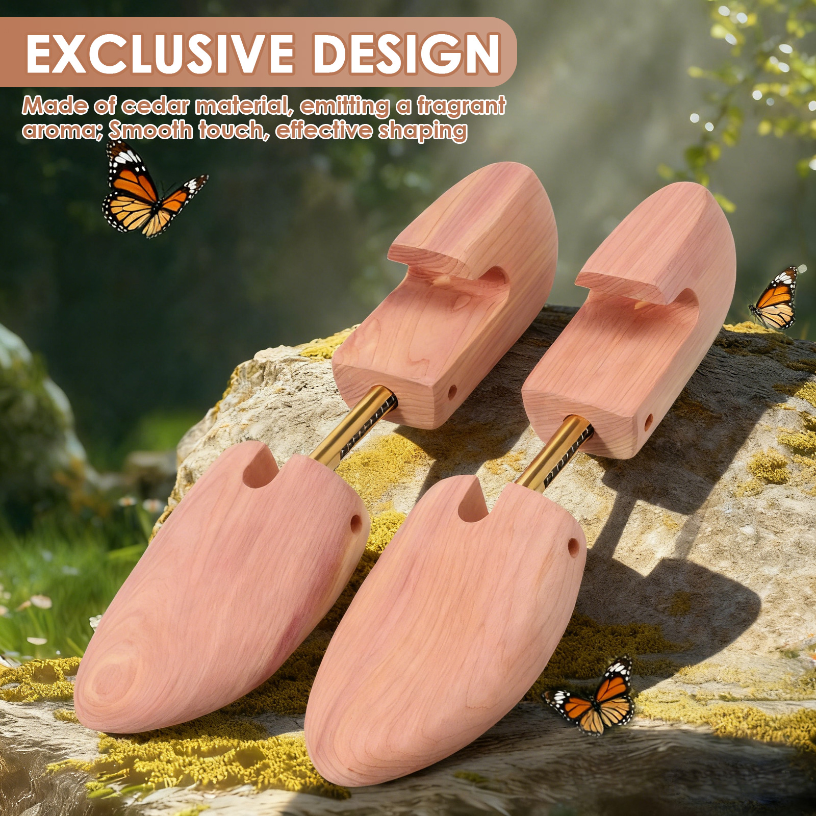 2Pcs Cedar Shoe Trees Wood Adj – Shoe Tree Cedar Bewertung und Preis