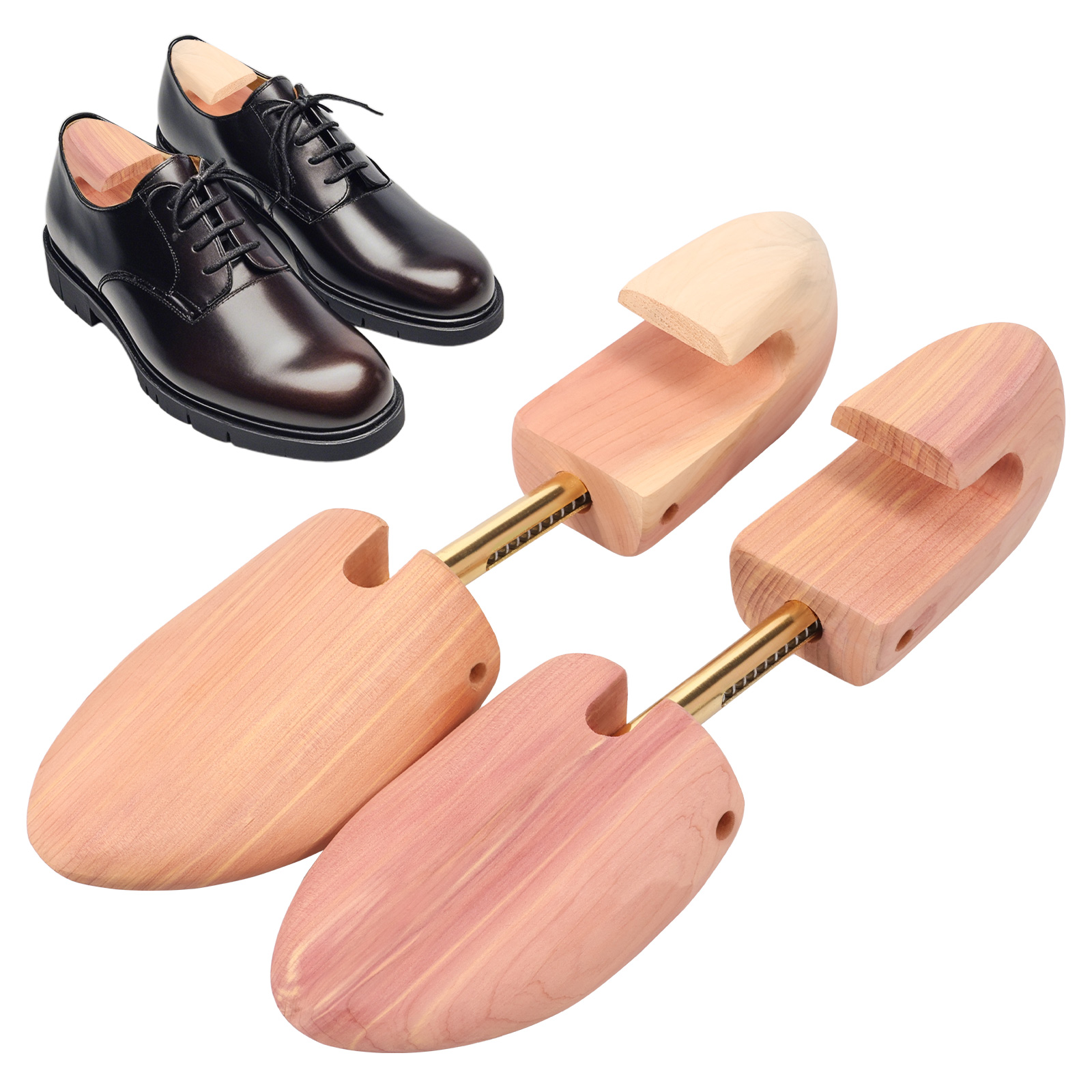 2Pcs Cedar Shoe Trees for Men  – Shoe Tree Cedar Bewertung und Preis