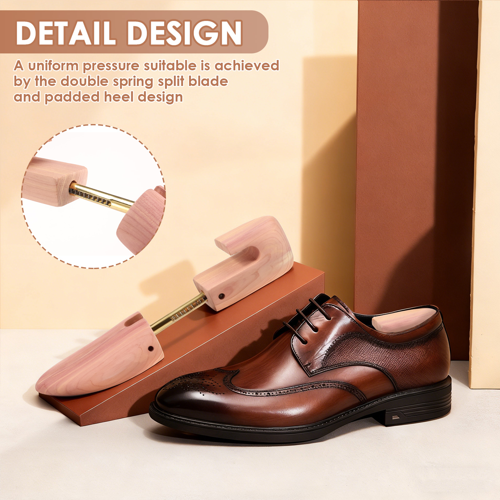 2Pcs Cedar Shoe Trees for Men  – Shoe Tree Cedar Bewertung und Preis