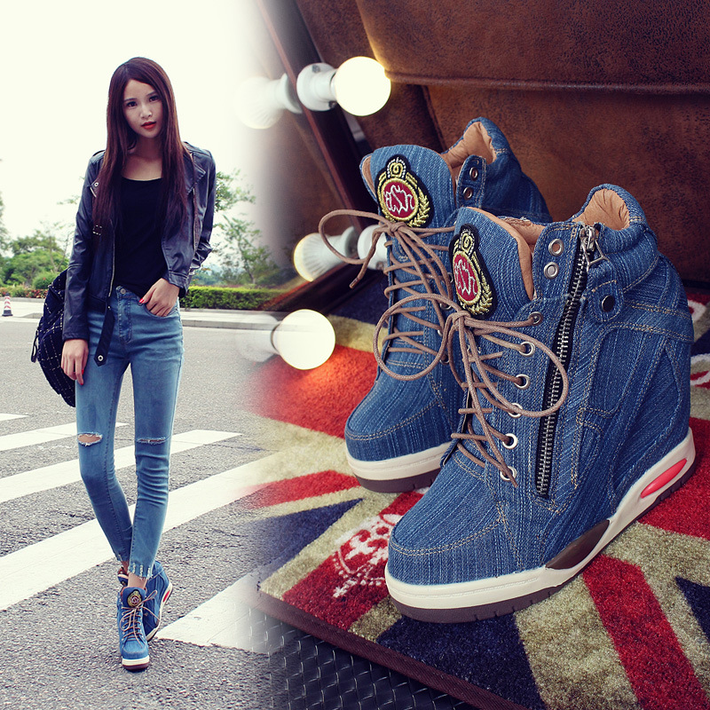 Big Size Women's Denim Wedges  – Sneaker Zone Bewertung und Preis