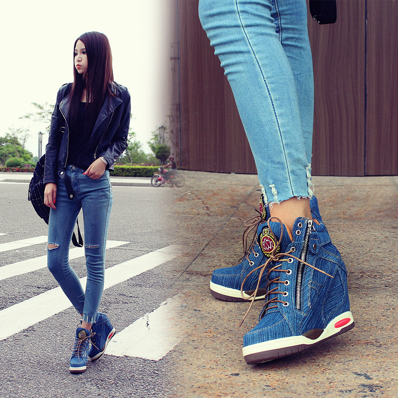Big Size Women's Denim Wedges  – Sneaker Zone Bewertung und Preis