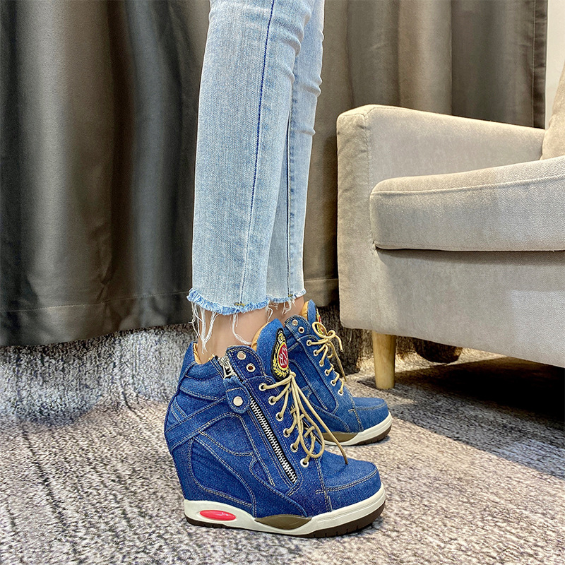 Big Size Women's Denim Wedges  – Sneaker Zone Bewertung und Preis