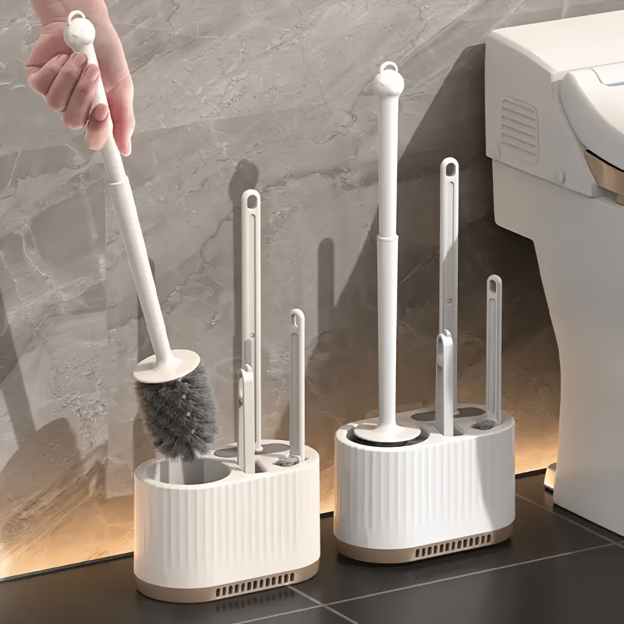 Set of 2 Toilet Brushes with H – Brush Bristle Set Bewertung und Preis