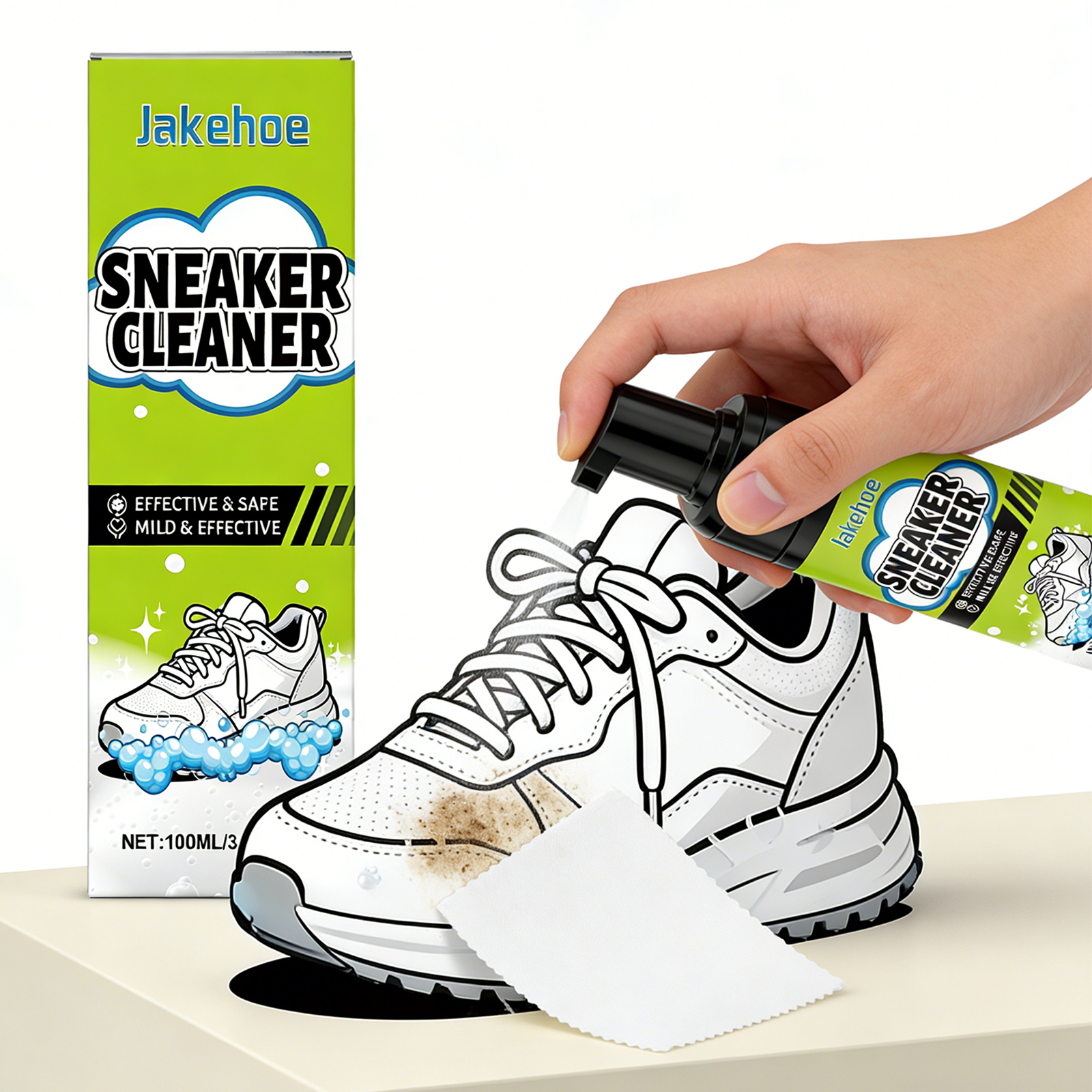 White Shoe Cleaner Sneaker Cle – Sneaker Care Foam Bewertung und Preis