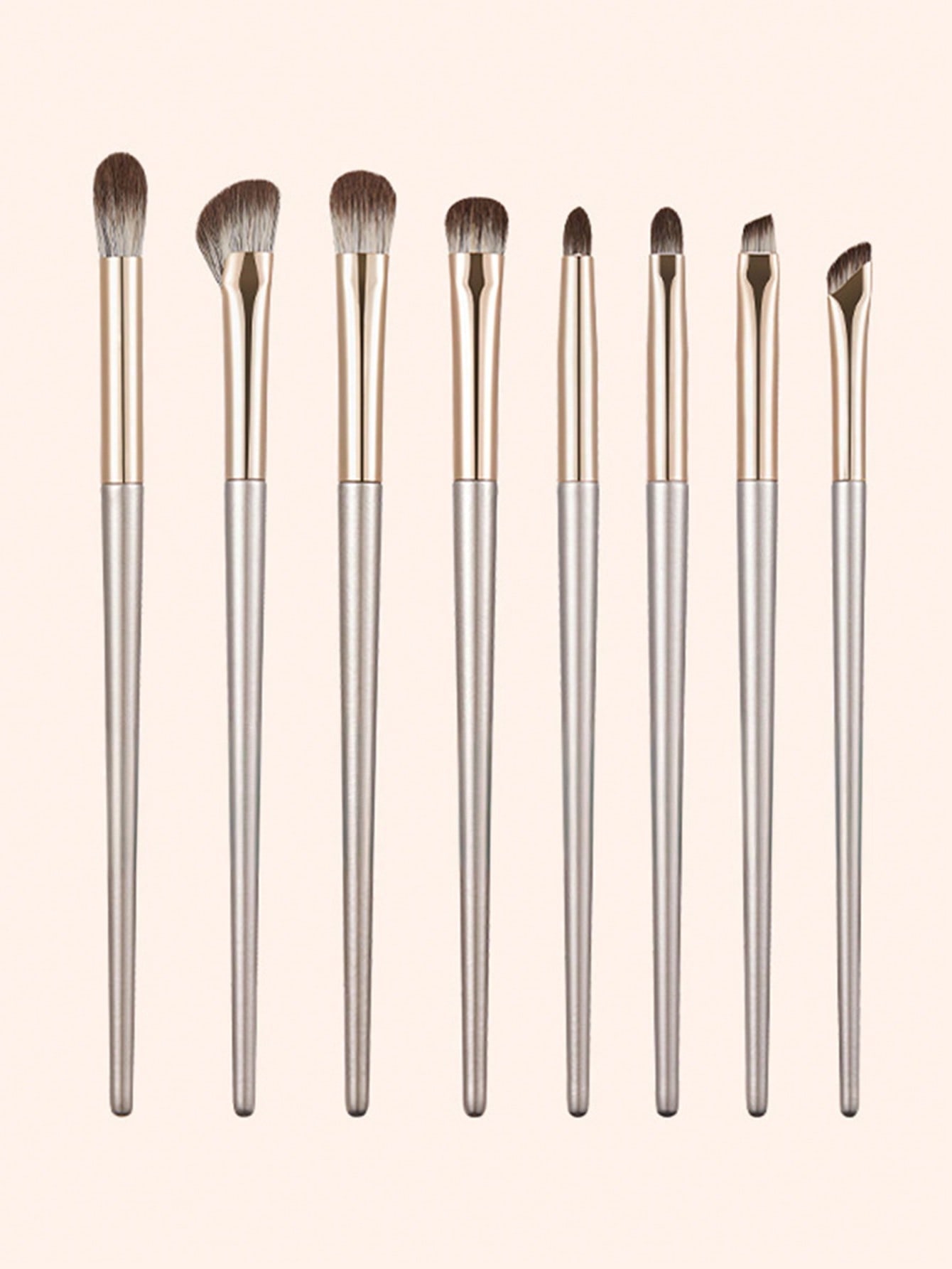 8pcs Champagne Gold Eyeshadow  – Brush Bristle Set Bewertung und Preis